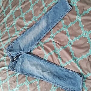 Madewell stove pipe cropped jeans